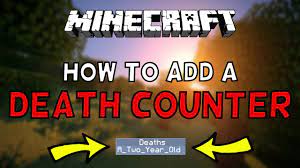 How To Setup A Death Counter In Minecraft 1 12 Youtube Messageoption determines how death message will be displayed for players on the team. how to setup a death counter in minecraft 1 12