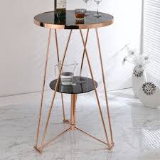 Acme Furniture Jarvis Pub Table Finish Black Rose Gold Dining Table Black Dining Table In Kitchen Bar Table