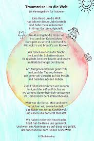 Eine Traumreise Um Die Welt Elkes Kindergeschichten Geschichten Fur Kinder Kindergedichte Kinder Gedichte