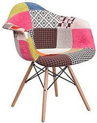 Their colourful design catches every eye and spices up the space in an instant. Amazon Com Flash Furniture Alonza Series Milan Patchwork Fabric Chair With Wooden Legs Chairs Patchwork Chair Fabric Accent Chair Chair Fabric
