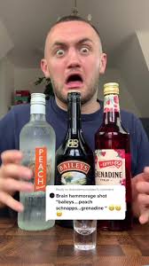 Reply to @shanniemccrudden Brain haemorrhage shot , what’s next? Add my  Snap&IG : MashtagBrady #mashtagdrinks #mashtagbrady #baileys #peachschnapps  ￼