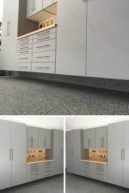When Cabinets Are Mounted Off The Garage Floor You Can Easily Clean Underneath And Keep Your Items Safe From Pests And Garage Cabinets Garage Interior Garage