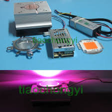 50w Diy Led Grow Light 380 840nm Chip Driver Heatsink Cooling Fan Led Lens Led Diy Led Grow Lights Led Lights