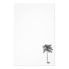 Coconut Palm Tree Tropical Beach Theme Stationery Zazzle Com Palm Tree Drawing Palm Tree Tattoo Coconut Tree Drawing