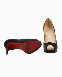 Peep Toe Christian Louboutin Original Preto Feminino Salto Alto