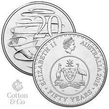 2016 20c Twenty Cent Australian Coin 50th Anniversary Of Decimal Currency Unc Rare Coins Worth Money Coins Australian Money