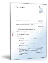 Das berliner testament ist das am meisten verbreitete testament im deutschsprachigen raum. Einfaches Testament Rechtssicheres Muster Zum Download