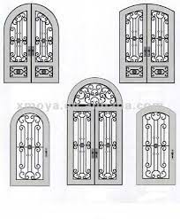 Unlike a traditional safety door that has an intimidating 'prison' like the look, this door looks more. Eyebrow Arch Top Front Double Main House Entrance Fog Glass Iron Doors Metal Frame Grill Designs Buy Eyebrow Arch T Iron Doors House Entrance Metal Gate Door