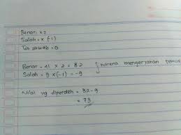 Check spelling or type a new query. Pada Sebuah Ujian Terdapat 50 Soal Pilihan Ganda Soal Yg Benar Diberi Nilai 2 Salah Diberi Nilai Brainly Co Id