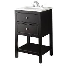Bathroom vanity white farmhouse vanity with shelf diy projectsrhanawhitecom bathroom vanities open bottom. Simpli Home Wilmington Bath Vanity White Engineered Quartz Marble Top 20 In Wilm Bl 20 Rona