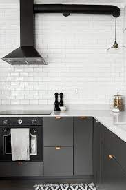Modern farmhouse kitchen with grey shaker cabinets. Excellent Grey Kitchen Cabinets No Handles Awesome Kitchen Cabinets Kitchen Cabinets