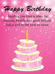 Expressing best wishes for birthday has never been easier with these 100 best happy birthday wishes for family and friends. Best Wishes Pink Happy Birthday Card Birthday Greeting Cards By Davia