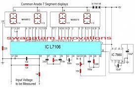 Digital Voltmeter Circuit Using Ic L7107 Homemade Circuit Projects