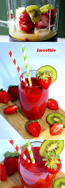 Strawberry And Kiwi Smoothie Recette Smoothie Recette Nourriture Jus Et Smoothies