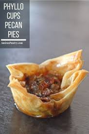 Learn how to work with phyllo dough and find recipes using the delightful, flaky pastry dough. Easy Phyllo Dough Dessert Recipe For Parties And Holidays Enjoy The Tasty Pecan Pies The Easy Way Phyllo Dough Phyllo Dough Recipes Popular Desserts Recipes