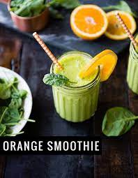 Spinach Orange Smoothie Vitamin C Tropical Immune Booster Recipe Easy Green Smoothie Green Detox Smoothie Orange Smoothie