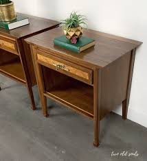 Mid Century Modern Nightstands By White Furniture Co Walnut And Burl Table Set Furniture Burlwood Cheap Furniture Stores White Furniture Company Furniture