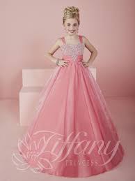 Size 4 Flamingo Tiffany Princess 13477 Girls Flowy Pageant Dress Girls Pageant Dresses Cotillion Dresses Kids Flower Girl Dresses