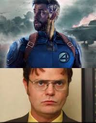 John Krasinski as Reed in the Fantastic Four Movie