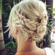 Or simply braid an individual plait and wrap it around your head, pinning its end to the beginning. 25 Super Chic Updos For Short Hair Belletag
