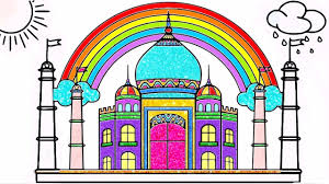 Download and print these taj mahal coloring pages for free. Draw Taj Mahal Coloring Pages Taj Mahal Drawing Coloring For Learn Colors Youtube