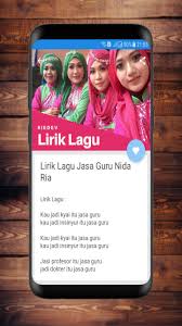 Jasi profesor itu jasa guru jadi dokter itu jasa guru. Lirik Lagu Qosidah Fur Android Apk Herunterladen
