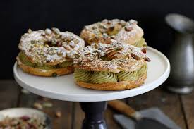 Pistachio Paris Brest Lil Cookie Recipe Paris Brest French Desserts Pastry