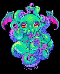 Cthulhu Art Print By Gunkiss Society6 Cthulhu Art Cthulhu Tattoo Cute Art