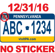 Online and print a temporary document Registration Stickers
