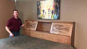 Custom photo concealed gun storage, gun storage, hidden gun storage, photo transfer to wood. Hidden Covert Gun Headboard