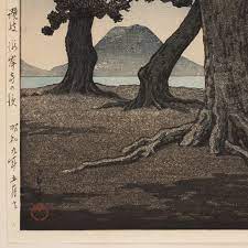 A Japanese woodblock print by Kawase Hasui titled 