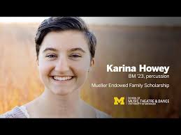 A Scholarship Story: Karina Howey (BM '23, percussion)