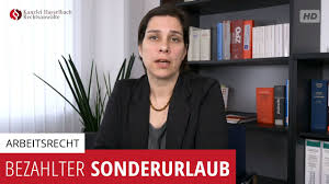 13 Beispiele Fur Bezahlten Sonderurlaub Kanzlei Hasselbach