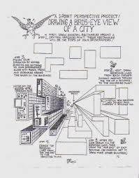 Easy Birds Eye View House Drawing 2014 04 20 Art Lessons Middle School High School Art Lessons Art Worksheets
