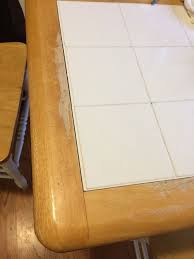 Floral design is a perfect design for table top tiles especially if the table is going to be used outside or in a bedroom. How To Paint And Redo A White Table Top Kitchen Table Hometalk