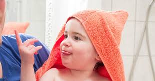 The baby hooded towel keeps your baby warm after bath, lovely animal and bring color bring much fun for your baby. Super Easy Diy Hooded Towel Tutorial Practically Functional