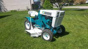 Find more old sears tractor it was a running lawn mower it is in working order but does not have a deck on it it was made into a tug for airplane. 1969 Sears Suburban 12 Garden Tractor Yard Tractors Old Tractors Tractor Accessories