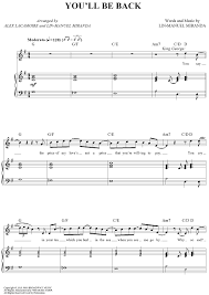 Free violin sheet music − breizh partitions. You Ll Be Back Clarinet Sheet Music Sheet Music Clarinet Music