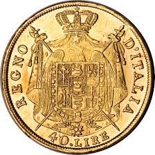 Je me lance un nouveau défi lecture: 40 Lire Napoleon I Napoleonic Kingdom Of Italy Numista