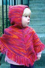 Children S Hooded Poncho By Knitting Pure And Simple Knitting Pattern Poncho Knitting Patterns Crochet Poncho Patterns Kids Poncho