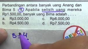 Check spelling or type a new query. Selisih Perbandingan Uang Uasbn Sd Youtube