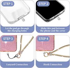 FAN SONG Phone Lanyard Universal, Wrist Strap Glitter with Phone Patches  String Bling Wristlet Strap for Phone Cases Wallet, Gold, NO : Amazon.in:  Electronics