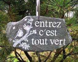 Hanging Slate Natural Garden Sign Sign Style Country Decor Rustic In 2020 Garden Signs Natural Garden Country Decor Rustic
