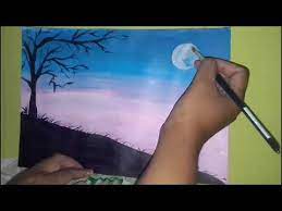 Teknik 'step by step' bagaimana membuat lukisan pemandangan di laut dengan efek ombak menggunakan cat,semoga bermanfaat dan selamat berkarya !!#seascapepaint. Cara Melukis Pemandangan Malam Dengan Cat Acrylic Untuk Pemula Lukisan Haria Lagu Mp3 Mp3 Dragon