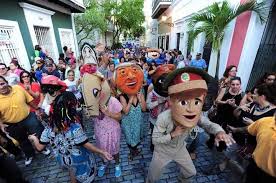 Cabezudos Fiestas De La Calle De San Sebastian Puerto Rico Beautiful Sights Puerto Rico Puerto Rico Island
