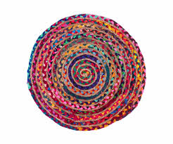 Modern dark gray round rug round area rug nursery rug skandinavische teppich rund alfombra trapillo modern enfant. Flickenteppich Rund Aus Jute Und Baumwolle Karmandala Teppiche