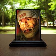 VPRINT QUALITY Lord Shirdi Saibaba Wooden Car Dashboard Idol Statue  Traditional Sai Nath Murti Sai BhagwanShowpiece for Gifting Sai Ram  Figurine for Home Temple