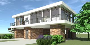 In this collection of contemporary garage plans and modern detached garage plans you will discover simple (1 car), double (2 car) and even triple (3 car) formats to provide plenty of options and plenty of storage. Elevated Modern Home 2 Bedrooms Tyree House Plans Modern Style House Plans Modern House Plans Fairbanks House