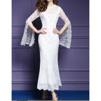 فساتين دانتيل فخمة 2019 Dresses Lace Dress White Formal Dress