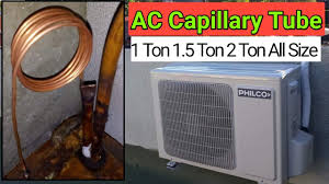 The gadget spec url could not be found. Ac Capillary Tube Size And Length 1 1 5 2 Ton Split Unit Full Detail Change Capillary Ac Youtube